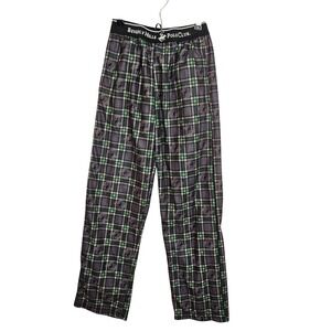 Beverly Hills Polo Club Kids Pajama Pants Gray Green Plaid Size‎ 12/14 B45201-06